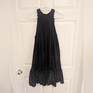 CeCe Velvet Halter Dress with Bow